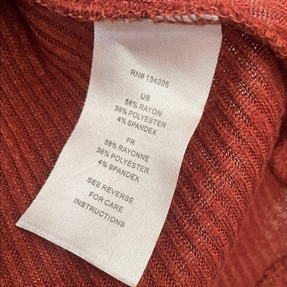 Cooper & Ella|Women's Rust Cold Shoulder Top|Small|EUC - Picture 5 of 6